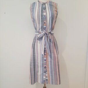 3/$21 Pastel Striped Cotton Dress